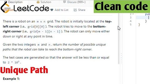 AMAZON CODING INTERVIEW QUESTION - UNIQUE PATHS (LeetCode) | Leetcode 62 | unique path Java code