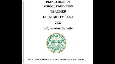 Telangana State Teacher Eligibility Test (TSTET)-2022