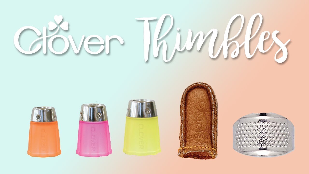 Sewing Quilting Clover Thimbles All Designs Leather Plastic Metal 