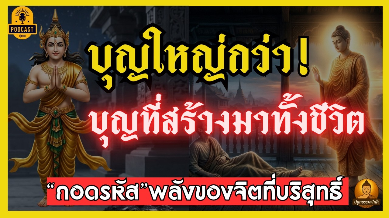 มัฏฐกุณฑลี พลังแห่งจิตบริสุทธิ์ชั่วขณะ ยิ่งใหญ่กว่าการสร้างบุญมาทั้งชีวิต | #ปลูกธรรมะในใจ