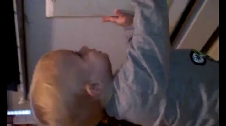 Screaming Dada in the cabinet