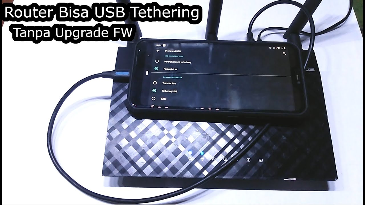 Test USB Modem & USB Tethering HP jadi Modem ASUS RT-N14UHP - YouTube