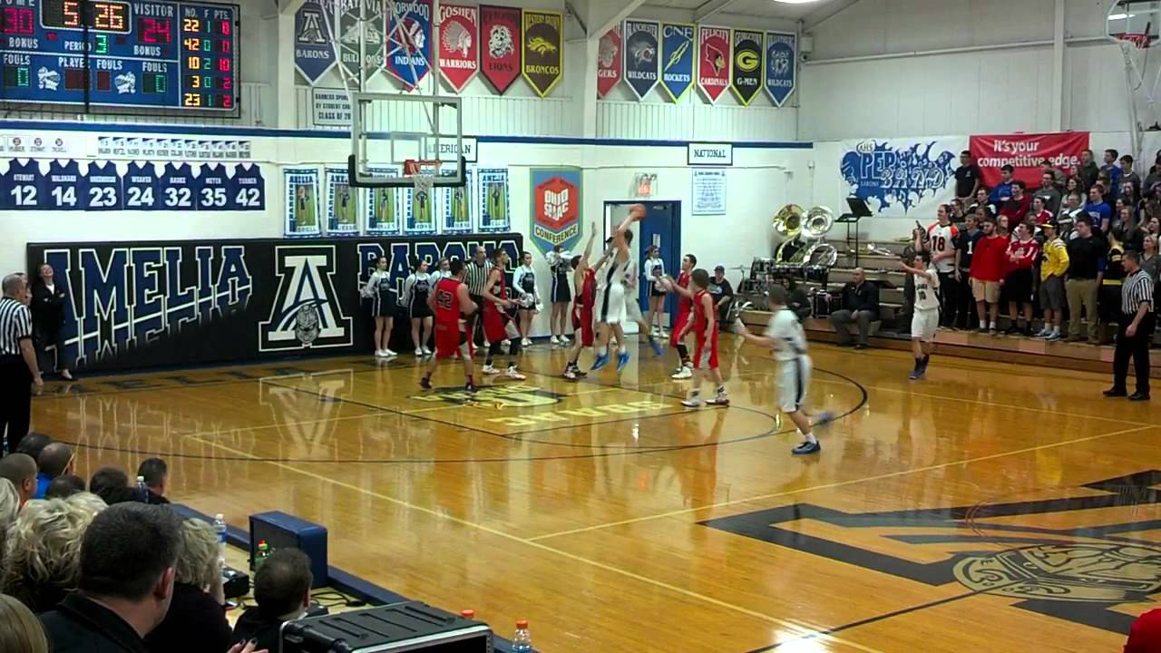 Goshen Warriors vs Amelia 02/06/15 - Cody Schock #22