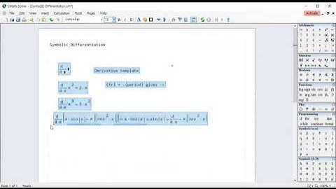 Symbolic Differentiation