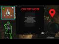 They Are Already Here Quest | Where to Find the Cultist Note (All Marked Rooms)