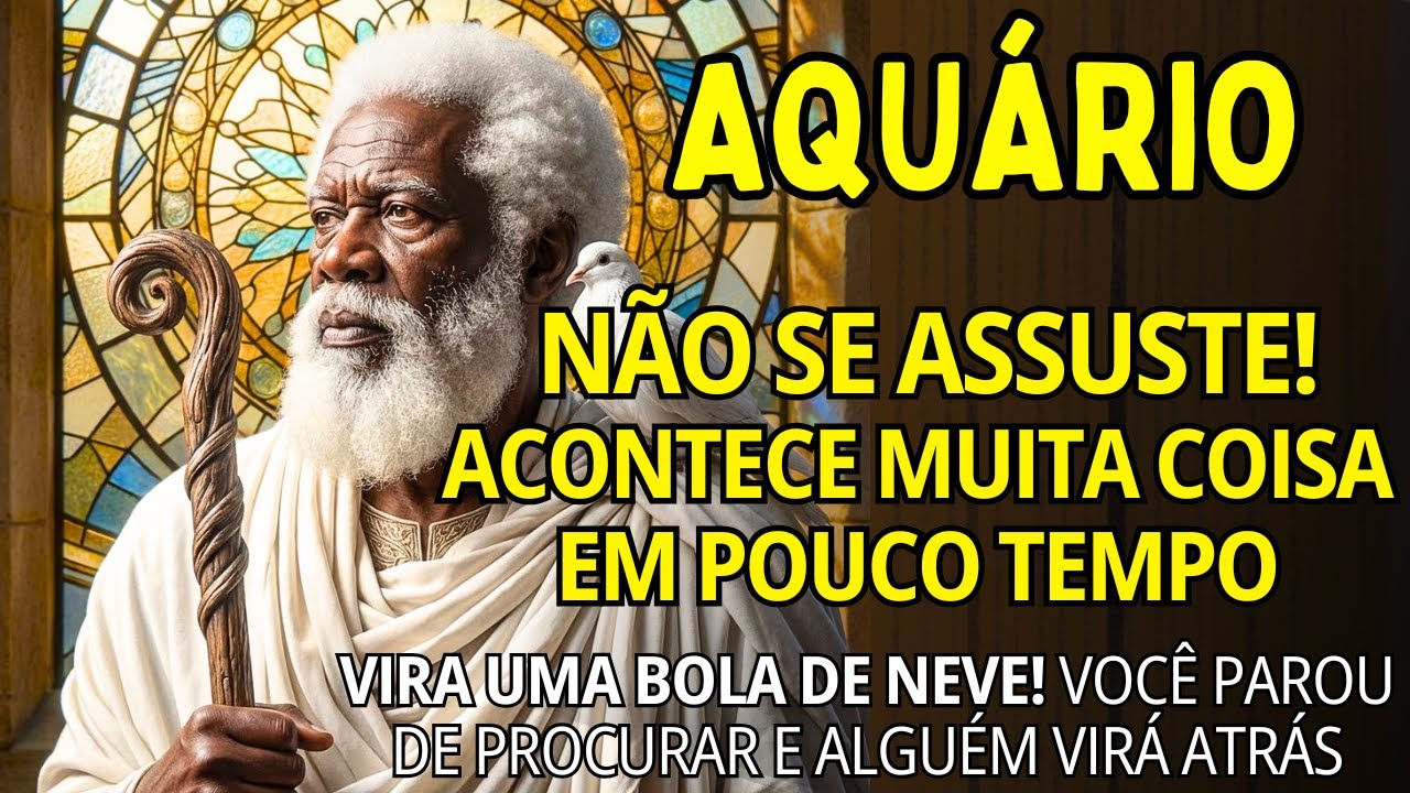 AQUÁRIO ♒NÃO SE ASSUSTE! ACONTECE MUITA COISA EM POUCO TEMPO😱VOC PAROU DE PROCURAR ALGUÉM VIRÁ ATRÁS