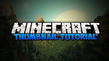 Photoshop Tutorial - How to Make a Minecraft Thumbnail!