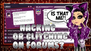 MSP January 2018 Hacker Hunting!: FORUM HACKER?!