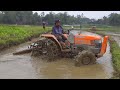 xe máy cày, may cay, máy cày ruộng kubota - LÀM VIỆC - Tractor at work tractor vietnam