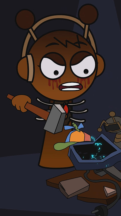 Poor Mr Fun Computer 🖥️🥺 Incredibox Sprunki animation meme #shorts