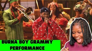 BURNA BOY - Grammy Performance 2024 (REACTION)