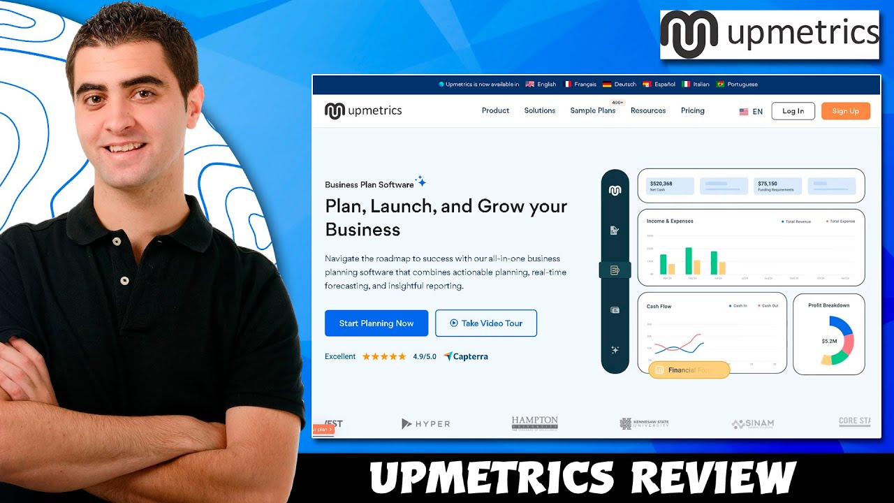 Upmetrics Review - Best Business Plan Software 2025 (My Overview)