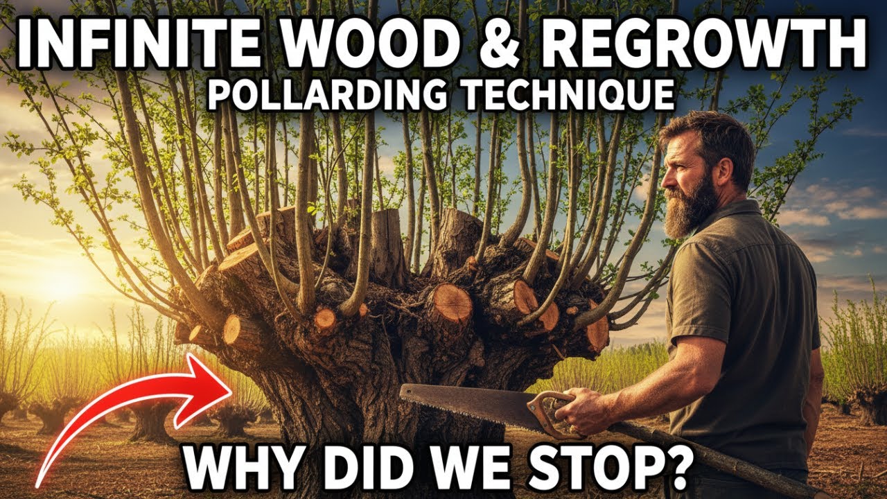 One Pollarding Technique Creates Infinite Wood and Regrowth — Why Did We Stop Using It?