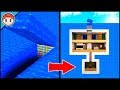 Minecraft: How to Build an Underwater Secret Base Tutorial (#9) - Easy Hidden House