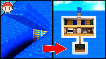 Minecraft: How to Build an Underwater Secret Base Tutorial (#9) - Easy Hidden House