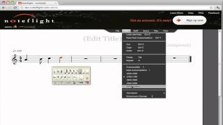 Noteflight melody autocompletion using Peachnote data