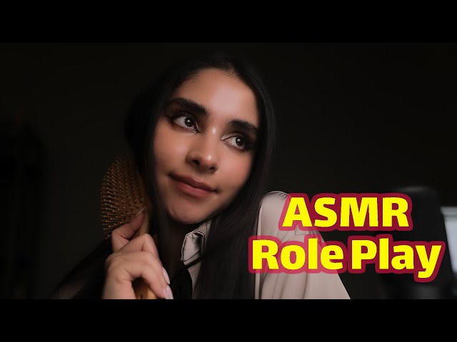 ASMR Roleplay | با موهات بازی میکنم تا خواب ببره 😴 (رول پلی, صدای لایه ای)