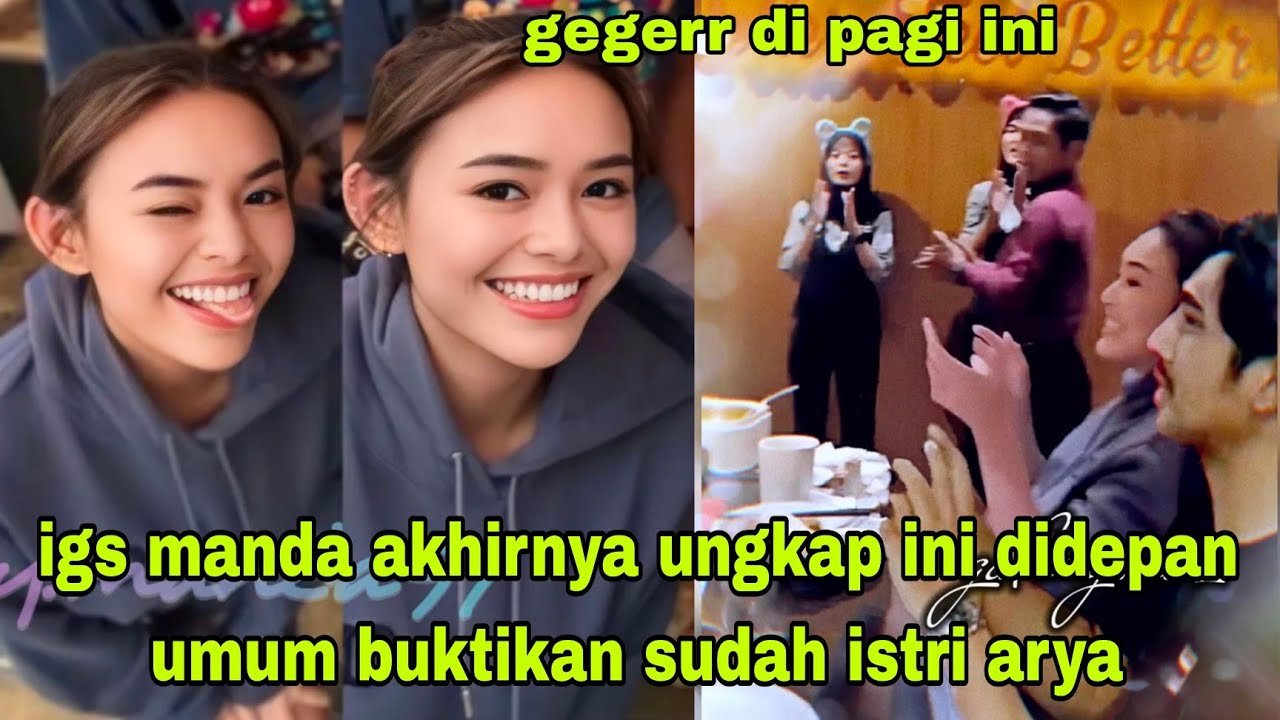 igs amanda manopo akhirnya umumkan di depan umum buktikan sudah istri sah arya saloka ternyata