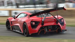 1200HP Zenvo TSR-S in Action! Active Rear Spoiler, Accelerations & BRUTAL SOUNDS!