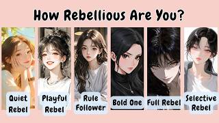How Rebellious Are You? (Be honest) | Personality Quiz Test |✨Fun Test | Aesthetics