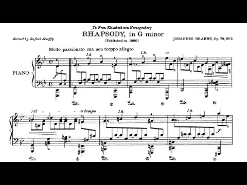 J. Brahms - Rhapsody Op. 79 no. 2 in G minor - Nico de Napoli