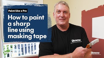 Paint like a Pro - How to paint a sharp line using masking tape