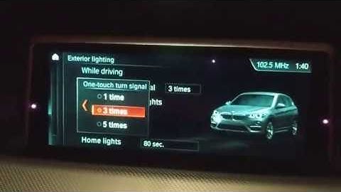 BMW X1 One touch Turn signals 5 times