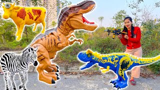 Changcady và trò chơi nông trại các con vật, chiến thắng khủng long, giải cứu ngựa vằn - Part 177
