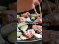 【30分節約献立】1食361円鮭となすの照り焼き献立#shorts BGMあり