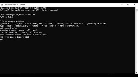Install GDAL in Python