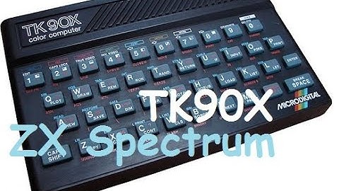 002 CARREGANDO UMA IMAGEM NO ANTIGO COMPUTADOR TK90X (MICRODIGITAL/1985 - COMPATIVEL COM ZXSPECTRUM)