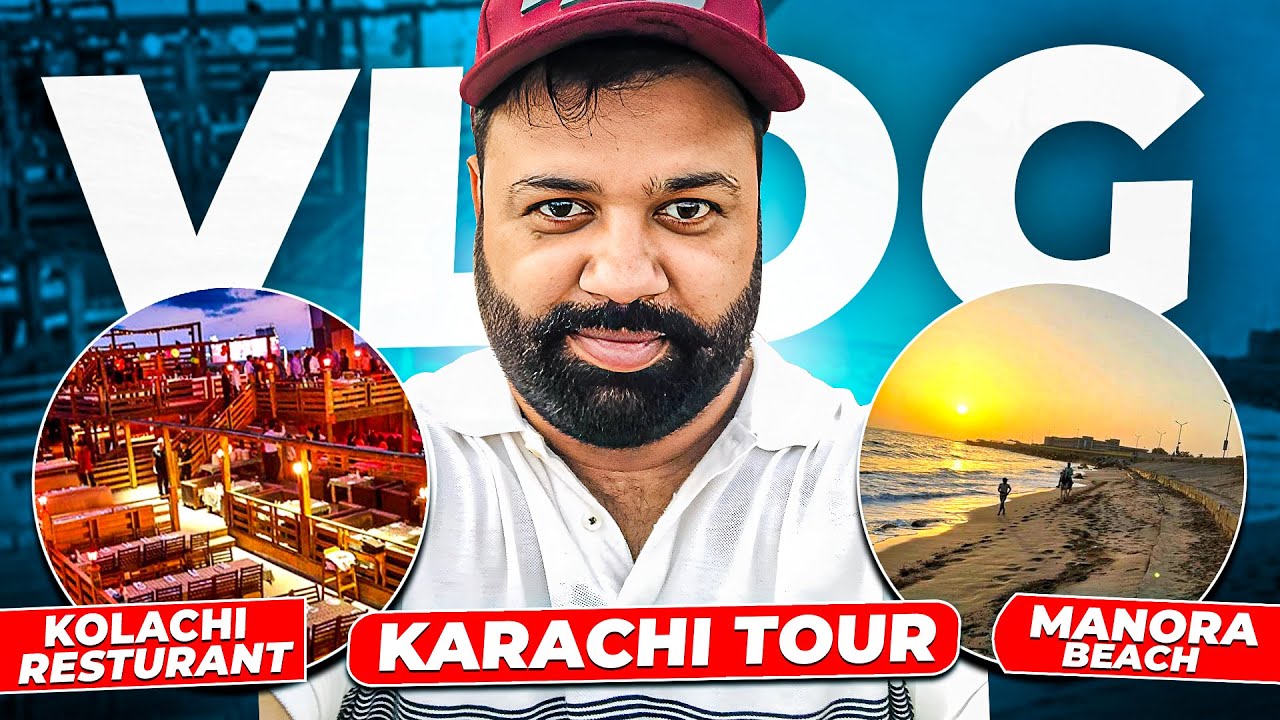 KARACHI TOUR - FAMILY PICNIC AT MANORA BEACH - KOLACHI RESTURANT 🏖️🥰😋