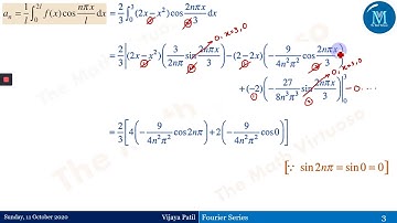 10 Fourier Series | Period 𝟐𝒍 in (𝟎,𝟐𝒍): Part 1