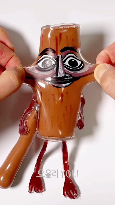 DIY Tung Tung Tung Sahur 🪵 Meme Squishy with nano tape #shorts