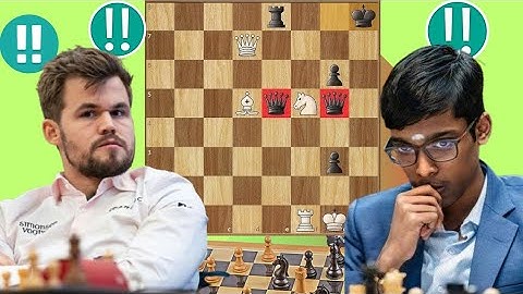 3200 elo Chess Game : 36 By Magnus Carlsen vs  Rameshbabu Praggnanandhaa #chessgrandmaster