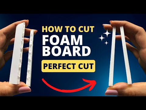 How to properly CUT Foamcore / Foam board outer and inner CIRCLES ? 