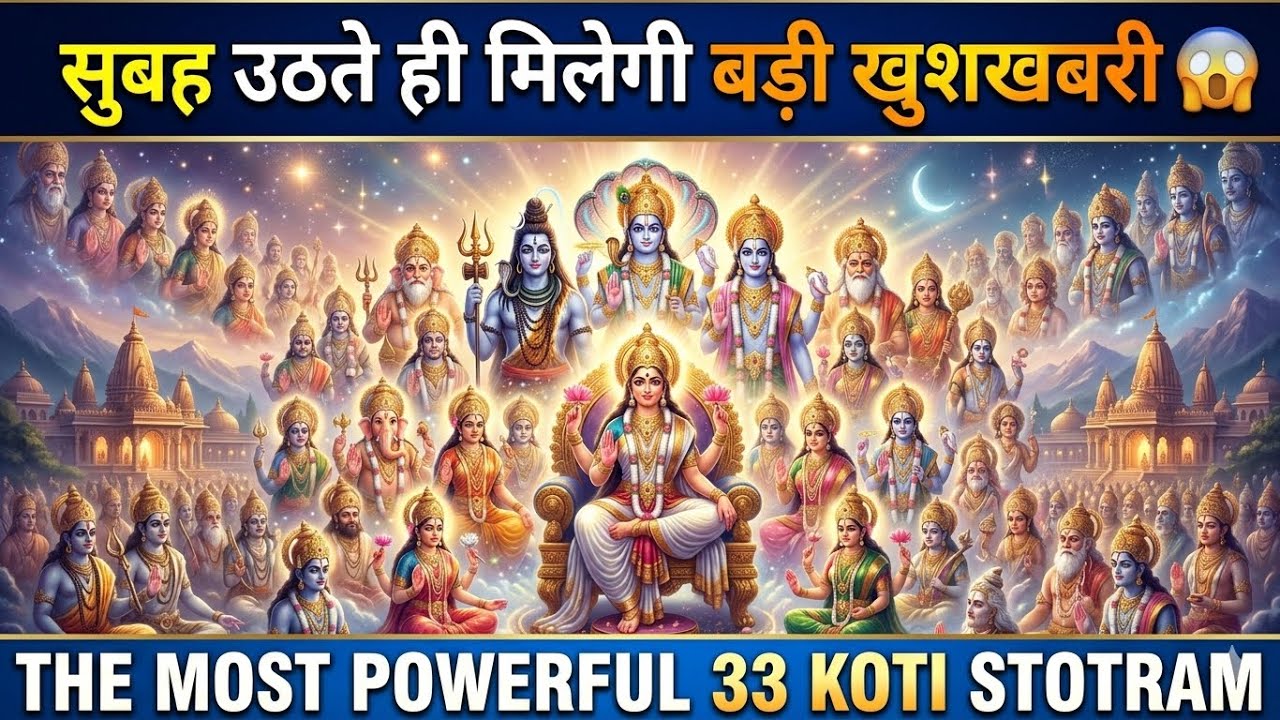 सुबह उठते ही मिलेगी बड़ी खुशखबरी 😱 | The Most Powerful 33 Koti Stotram