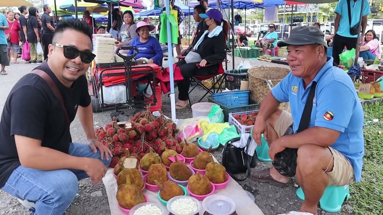 Suasana Pagi Minggu Di TAMU SIBUJAYA // Banyak Jualan Exotic&Sayur Tambah Pulak Musim Buah-Buahan…//