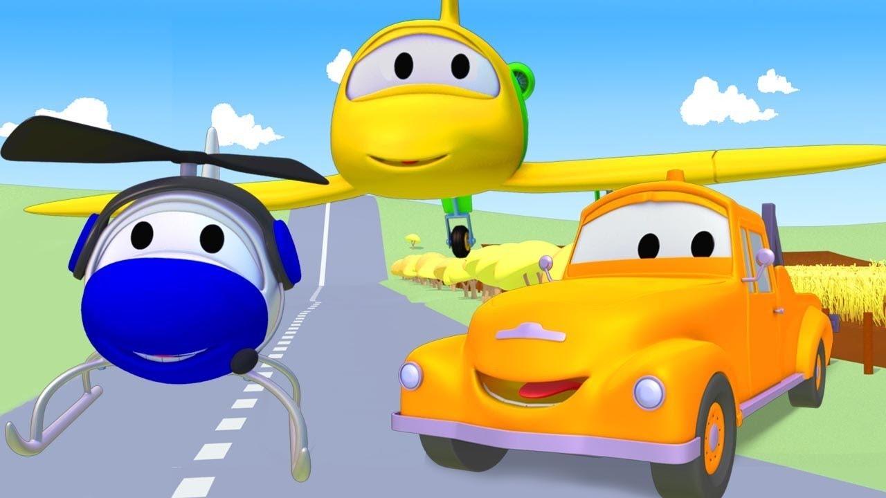 子供向けの車のアニメ 飛行機 カーシティ 車のアニメ Youtube