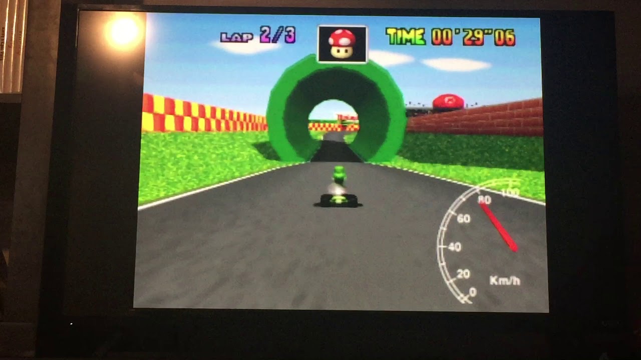 Mk64 Mario Raceway MK64 Mario Raceway SC 3lap 52.47 NTSC - YouTube