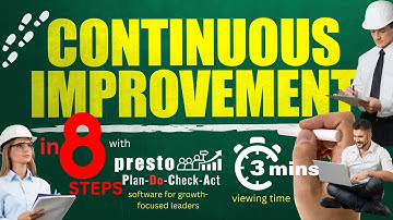 Continuous Improvement in 8 Easy Steps with Presto P-D-C-A Software