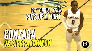 5'7 Chris Lykes Puts Up A FIGHT! Gonzaga vs Sierra Canyon! FULL Highlights