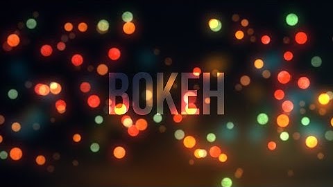 Free Animation Loop Background: Colorful Bokeh Lights