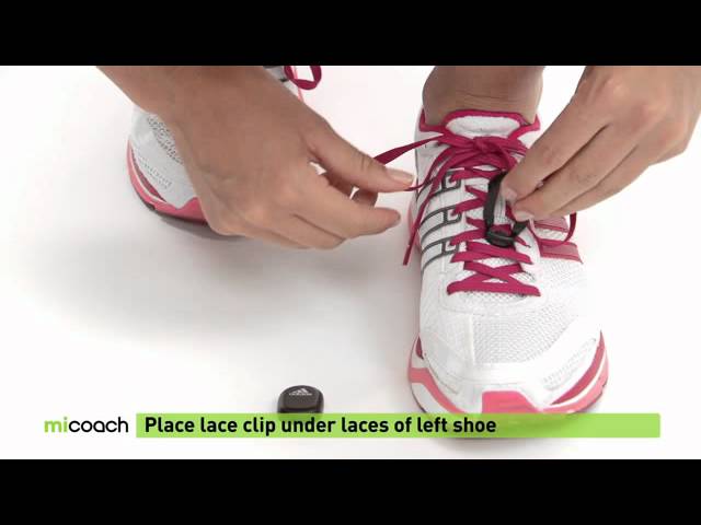 Adida micoach speed place a lace on shoes - YouTube