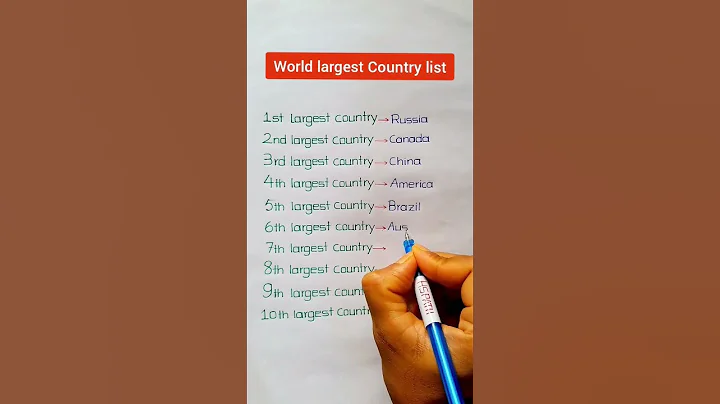 World Largest Country list - DayDayNews