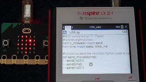 United States National Anthem / TI-Nspire CX II-T + BBC micro:bit v2