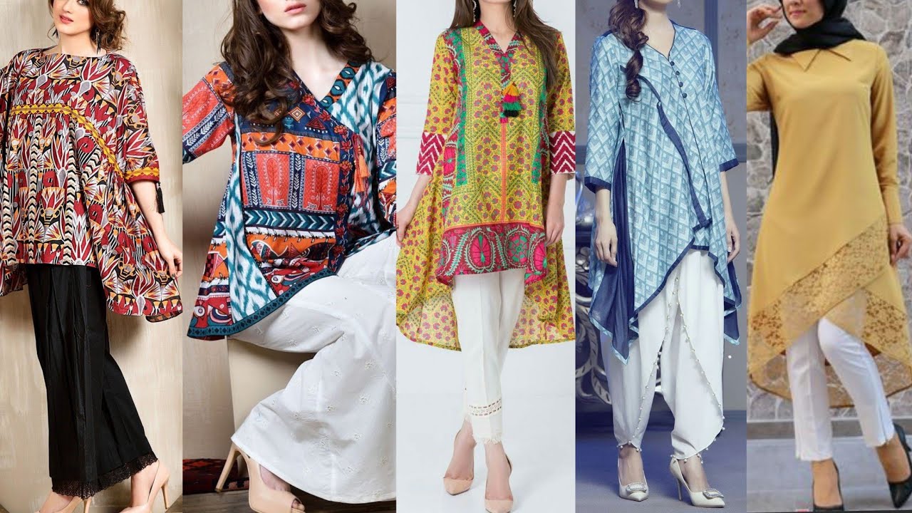 Most Trendy And Stylish Lawn Fabric High-low Shirts Designs||Lawn ...