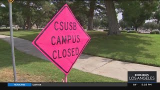 Flash flooding closes Cal State San Bernardino