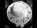 Вяжем  крючком - шляпка на лето на проволочном каркасе