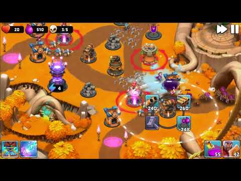 Castle Creeps TD - Chapter 16 Level 64 Lord Of The Wood 3 Stars (Without Sentinel)